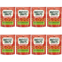Harvest Snaps Veggie Chips (Sour Cream And Onion Crunchy Loops) | Powered By Plant Protein, Gluten Free Baked Vegetable Crisps | Made In Usa (8 Snack Packs)
