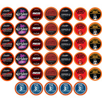 Best Of The Best Pods, Variety Pack For Keurig K Cup Brewers, Strong And Regular Coffee Lovers, Great Gift - 5 Cups Of Each, High Caffeine Coffee, 40 Count