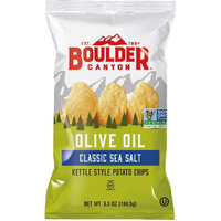 Boulder Canyon Kettle Cooked Potato Chips,6.5 Ounce Bag (Pack Of 12)