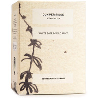 Juniper Ridge White Sage & Wild Mint Botanical Tea - Earthy, Herbal, & Bright Mint Notes - Vegan, Caffeine Free & Gluten Free - 20 Unbleached Teabags