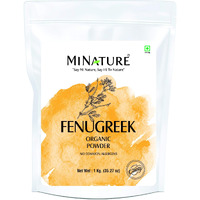 Fenugreek Powder (Trigonella Foenum) Usda Organic | 1 Kg (35.27 Oz) | Bulk Pack |100% Natural, Organically Grown | Resealable Zip Lock Pouch
