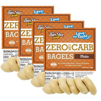 Thinslim Foods Keto Food Bagels | Keto Bread Or Keto Snack Breakfast Alternative | Low Carb Plain, 4 Pack (6 Diet Bagels Per Keto Friendly Food Pack)
