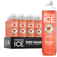 Sparkling Ice, Peach Nectarine Sparkling Water, Zero Sugar Flavored Water, With Vitamins And Antioxidants, Low Calorie Beverage, 17 Fl Oz Bottles (Pack Of 12)