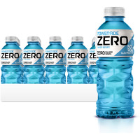 Powerade Electrolyte Enhanced Zero Sugar Mixed Berry Sports Drink, 20 Ounce (Pack Of 24)