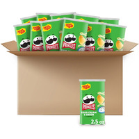 Pringles Potato Crisps Chips, Sour Cream & Onion, 2.5Oz (12 Count)