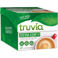 Truvia Calorie-Free Sweetener Stevia Leaf Packets, 240 Count (16.9 Oz Carton)