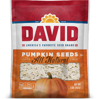 David Seeds Salted And Roasted Pumpkin Seeds, Keto Friendly Snack, 5 Oz Bags, 12 Pack