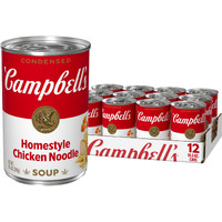 Campbells Condensed Homestyle Chicken Noodle Soup, 10.5 Ounce Can (Pack Of 12)
