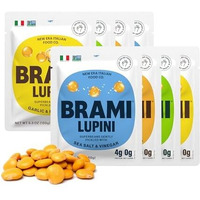 Brami Lupini Beans Snack, Variety Pack | 7G Plant Protein, 0G Net Carbs | Vegan, Vegetarian, Keto, Plant Based, Mediterranean Diet, Non Perishable, 5.3 Ounce (Pack Of 8)