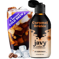 Javy Coffee Concentrate - Cold Brew Coffee, Perfect For Instant Iced Coffee, Cold Brewed Coffee And Hot Coffee, 35 Servings - Caramel Brulee