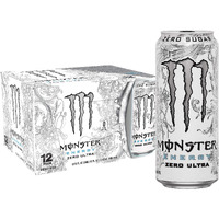 Monster Energy Zero Ultra, 16 Fl Oz Cans, 12 Pack