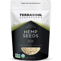 Terrasoul Superfoods Organic Hemp Seeds, 16 Oz, Versatile Superfood For Smoothies, Salads, And Grain-Free Toppings