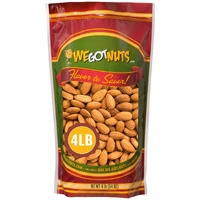 We Got Nuts Jumbo California Almonds 64Oz (4 Pounds) (Whole, Naturel, Non Gmo, Shelled, Unsalted)