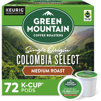 Green Mountain Coffee Roasters Colombia Select Keurig Single-Serve K-Cup Pods, Medium Roast Coffee, 72 Count (6 Packs Of 12)