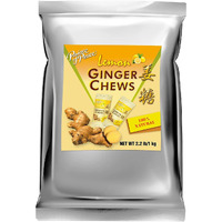 Prince Of Peace Ginger Chews With Lemon Made From Real Ginger Root, Non-Gmo, Vegan Candy Individually Wrapped Healthy Candy 2.2Lb/1Kg