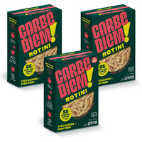 Carbe Diem! Rotini | 3X 12Oz Bags | Lower Net Carb Pasta With A Traditional Flavor & Texture | Pasta Re-Imagined For Healthy Lifestyles | Reduced Calorie Food | Lower Calorie Pasta | Rotini Pasta
