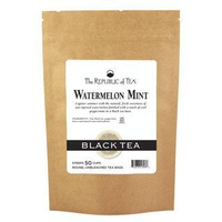 The Republic Of Tea Watermelon Mint Black Tea, 50 Tea Bags (Refill Bag)