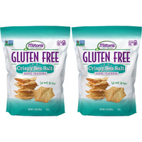 Milton's Craft Bakers Gluten Free Crispy Sea Salt Crackers - Baked Sea Salt Crackers, Non-Gmo Project Verified, Kosher, Certified Gluten Free Sea Salt Snack, 5 Grains In Every Bite - 4.5 Oz, Pack Of 2