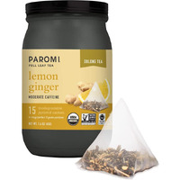 Paromi Lemon Ginger Organic Oolong Tea, Signature Jar, 15 Count