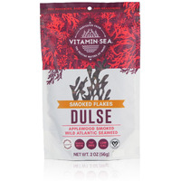 Vitaminsea Applewood Smoked Dulse | Wild North Atlantic Dried Seaweed For Snacking, Seasoning, Soups & Salads | Rich In Vitamins, Minerals & Antioxidants Perfect For Thyroid Support | Flakes (2 Oz)