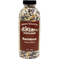 Amish Country Popcorn | 14 Oz Bottle | Rainbow Popcorn Kernels | Old Fashioned, Non-Gmo And Gluten Free (14 Oz Bottle)