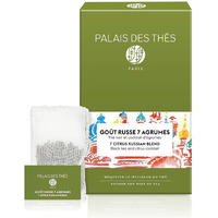 Palais Des Th  S - Signature Tea Blends Collection - 7 Citrus Russian Blend - Premium Black Tea With Lemon, Lime, Orange, Grapefruit, Bergamot, And Mandarin - 20 Count Biodegradable Tea Bags Box