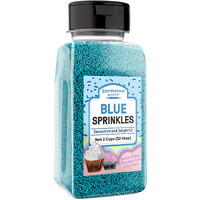 Unpretentious Blue Sprinkles, Perfect For Festivities, Multi-Use Shaker Bottle, Dessert Decorating