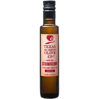 Strawberry White Balsamic Vinegar - Gourmet Barrel Aged Infused Balsamic Vinegar - Great For Dressing Dipping Glazing - No Artificial Flavors Or Added Sugar - Made In Texas (8.5 Oz)