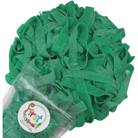 All Color Sour Gummy Belts (Green Apple, 1 Lb)