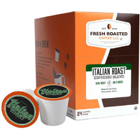 Fresh Roasted Coffee, Italian Roast, Dark, Kosher, K-Cup Compatible, 24 Pods