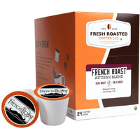 Fresh Roasted Coffee, French Roast, Dark, Kosher, K-Cup Compatible, 24 Pods