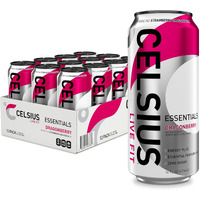 Celsius Essentials, Sparkling Dragonberry, Performance Energy Drink 16 Fl Oz (Pack Of 12)