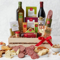California Delicious Ultimate Meat And Cheese Gift Crate