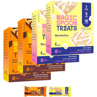 Magic Spoon Treats - High Protein, Low Carb, Keto Friendly, Low Sugar, Gluten Free, Crispy Protein Bar Cereal Bar, On-The-Go Healthy Snack (8 Chocolate Pb Bars, 8 Marshmallow Bars)