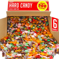 Hard Candy Assortment - 6 Pounds - Old Fashioned Hard Candies - Classic Hard Candy Assortment - Assorted Hard Candies For Desk, Offices, Schools, Gifts