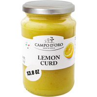 Lemon Curd, 13.8 Oz (390G), Made With Sicilian Lemons In Italy, Citrus Lemon Custard Made With Fresh Lemon, Eggs And Butter, Dessert, Pie Or Tart Filling, Simply Spread It Over Toast, Or On Biscuits, Croissants, Panettoni, Campo D'Oro