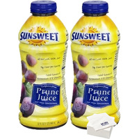 Prune Juice, 32 Ounce (2-Pack) With Bay Area Marketplace Napkins