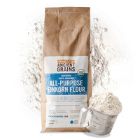 Grand Teton Ancient Grains - 100% Organic All-Purpose Einkorn Flour, Einkorn Flour Organic & Non-Gmo, Einkorn Flour, Rich In Vitamins & Minerals, Unbleached Einkorn Grain Flour, 5 Lbs
