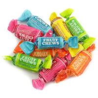 Tootsie Roll Fruit Chews - 1 Pound Bag - Assorted Candy - Chewy, Fruity And Delicious - Cherry, Lemon, Lime, Orange And Vanilla - Queen Jax - Individually Wrapped Candy - Fresh, Mouth Watering And Scrumptious Bulk Candy Bag - Buy In Bulk And Save!