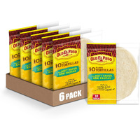 Old El Paso Flour Tortillas, For Soft Tacos And Fajitas, 10 Ct., 8.2 Oz. (Pack Of 6)
