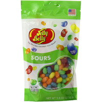Jelly Belly Sours Jelly Beans, Sour Fruit Flavors, 9.8-Oz Stand-Up Pouch, 6 Pack