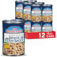 Bumble Bee Snow's Italian Style White Clam Sauce, 15 Ounce (Pack Of 12) - Authentic Italian Clam Sauce - Made With Fresh Clams, Garlic & Spices - Msc Certified