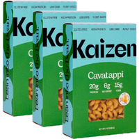 Kaizen Low Carb Keto Pasta Cavatappi - High Protein (20G), Gluten-Free, Keto-Friendly (6G Net), Plant-Based Lupini Noodles Made W/High Fiber Lupin Flour - 8 Ounces (Pack Of 3)