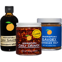 Momofuku Umami Essentials Starter Pack By David Chang, Contains Original Chili Crunch, Soy Sauce, And Savory Salt, Chef Made For Cooking, Extra Umami Boost