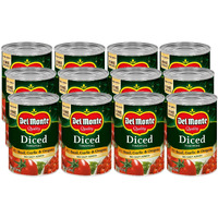 Del Monte Canned Diced Tomatoes With Basil, Garlic, Oregano And No Added Salt, 14.5 Ounce (Pack Of 12)