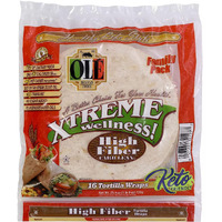 Ole Mexican Foods Xtreme Wellness High Fiber Low Carb Keto Friendly - 16 Tortilla Wraps (Pack Of 2) 32 Total Wraps