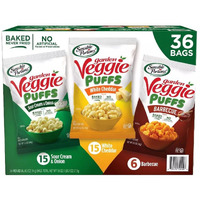 Sensible Portions Garden Veggie Puffs Variety Pack, 0.5 Ounce (Pack Of 36)