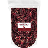 Zavbe Hibiscus Tea 2Lbs Dried Hibiscus Flower Perfect For Hibiscus Tea Loose Leaf, Flor De Jamaica, Cut And Sifted Packaged In Resealable Bag Hot & Iced Tea, Whole Flowers And Petals. (32, Ounces)