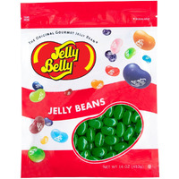 Jelly Belly Green Apple Jelly Beans - 1 Pound (16 Ounces) Resealable Bag - Genuine, Official, Straight From The Source