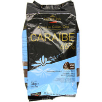 Valrhona Dark Chocolate - 66% Cacao - Caraibe - 6 Lbs 9 Oz Bag Of Feves